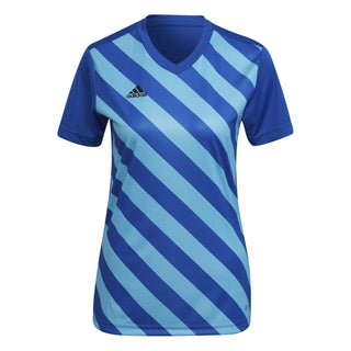 adidas Jersey adidas Entrada 22 Womens GFX SS Shirt - Team Royal Blue/App Sky Rush