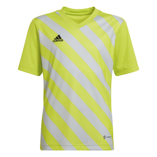 adidas Jersey adidas Junior Entrada 22 GFX SS Shirt - Team Solar Yellow/Team Light Grey