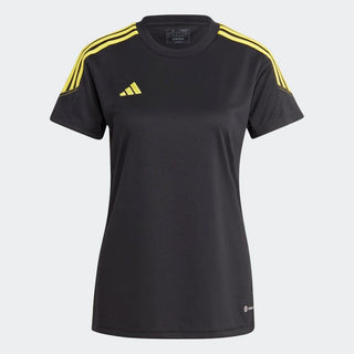 adidas Jersey adidas Tiro 23 Womens Club SS Training Shirt - Black/Bright Yellow