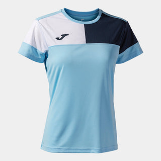 Joma Jersey Joma Womens Crew V Short Sleeve Jersey Sky Blue Navy White