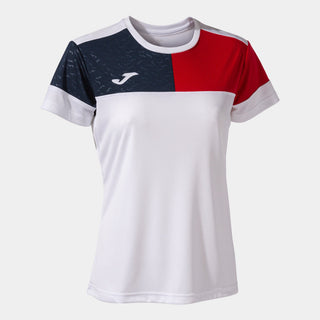 Joma Jersey Joma Womens Crew V Short Sleeve Jersey White Red Navy