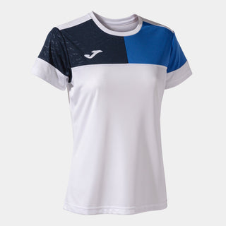 Joma Jersey Joma Womens Crew V Short Sleeve Jersey White Royal Navy