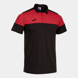 Joma Polo Joma Crew V Short Sleeve Polo Black Red