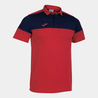 Joma Polo Joma Crew V Short Sleeve Polo Red Navy