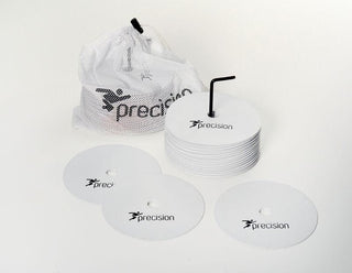 Precision Training Equipment Precision Round Rubber Marker Discs (Set of 20) - White